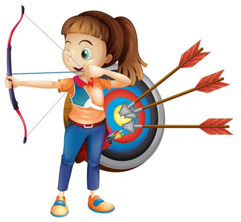 230 Archery Girl Stock Illustrations Royalty Free Vector Graphics