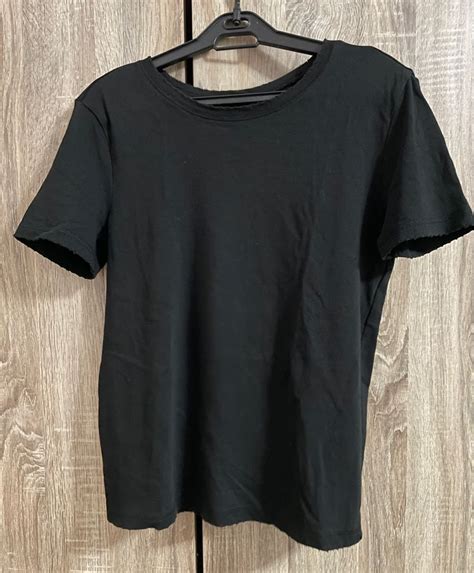 Zara Black Basic Shirt Womens Fashion Tops Shirts On Carousell