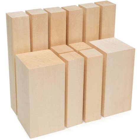 Beavercraft Bw Pcs Basswood Carving Blocks Whittling Wood Carving