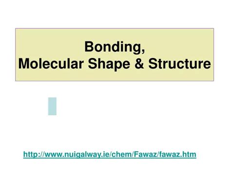 Ppt Bonding Molecular Shape And Structure Powerpoint Presentation Id