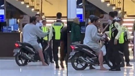 Viral Aksi Nyeleneh Pria Bawa Motornya Masuk Ke Dalam Stasiun Ngaku