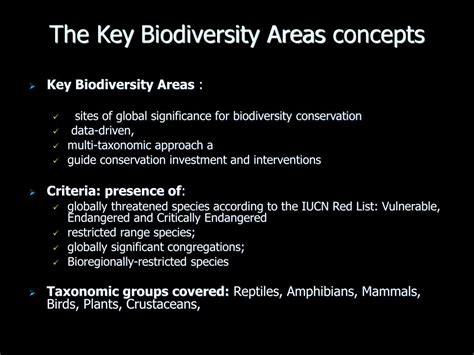 Ppt Key Biodiversity Areas Kba Powerpoint Presentation Free