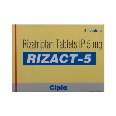 Rizatriptan 5 Mg Tablets At ₹ 135strip Rizatriptan Benzoate Tablet