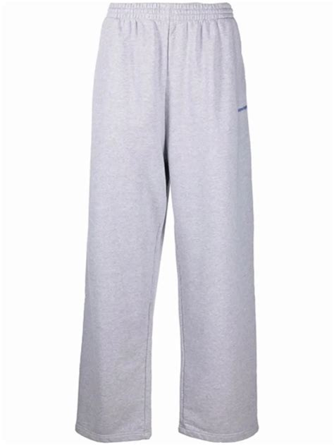 Balenciaga Grey Wide Leg Jogging Pants Whats On The Star