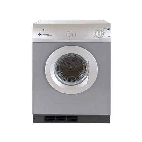 White Knight C44a7s 7kg Vented Tumble Dryer Silver Pome