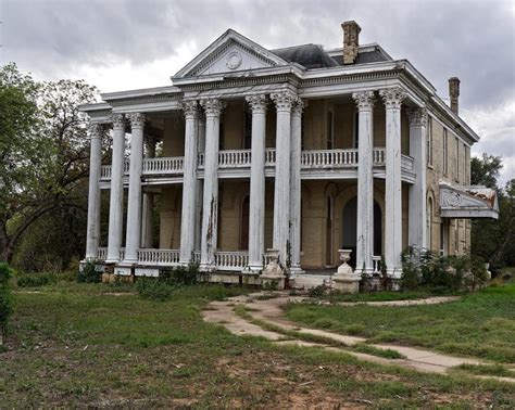 Abandoned Mansion Gonzales Texas Tempat Terlantar Rumah Yang