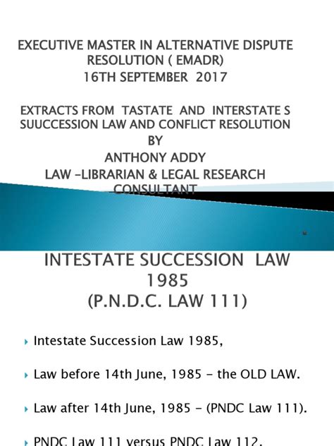 Intestate Succession Law Will And Testament Probate Free 30 Day Trial Scribd