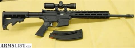 Armslist For Sale Smith And Wesson Mandp 15 22 Ar Rifle 22 L R Semi Auto 22 Cal Mandp15 22 With Scope