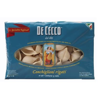 De Cecco Conchiglioni Rigati No 126 Duże muszle Makaron z pszenicy