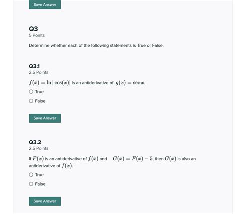 Solved Q Points Determine Whether Each Of The Following Chegg