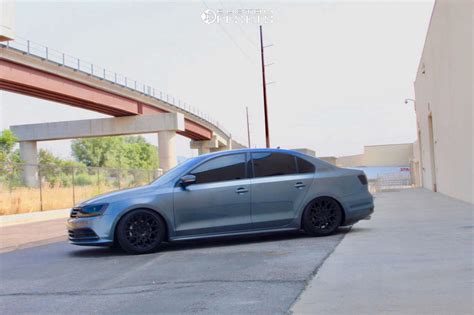 2017 Volkswagen Jetta With 17x8 35 Tsw Vale And 21545r17 Michelin All Season And Coilovers