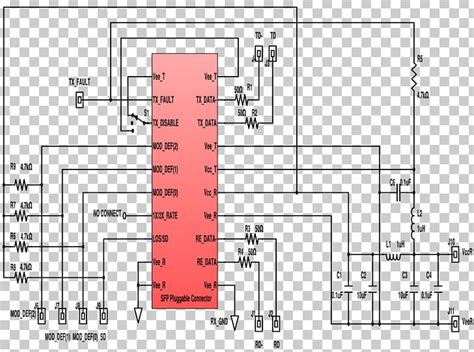 Small Form Factor Pluggable Transceiver Schematic Pinout Png Clipart