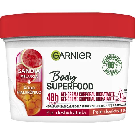 Body Superfood gel crema corporal hidratante con sandía y ácido