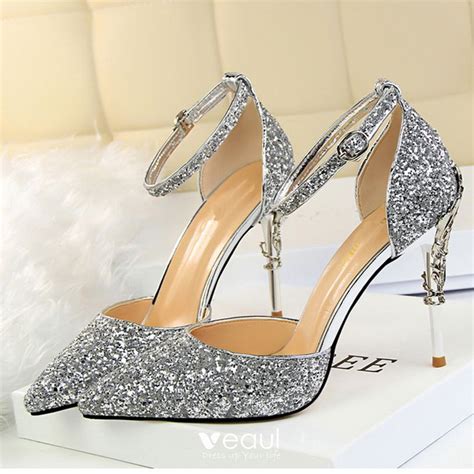 3 Inch Silver Heels For Prom