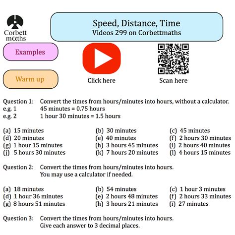 How To Calculate Speed Distance And Time Bbc Bitesize Worksheets