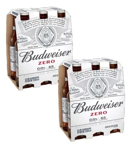 Cerveja Zero Budweiser Long Neck 330ml Pack 6 Garrafas à Venda Em