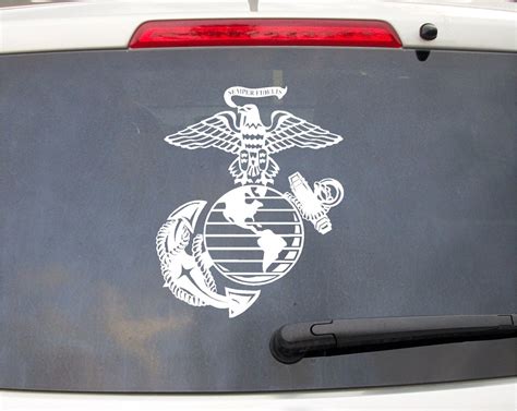 10in Proud Marine Corps USMC Glove Eagle Decal Sticker Back Window Wall