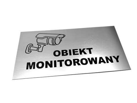 Tabliczka Obiekt Monitorowany X Cm Cena Z Allegro Pl