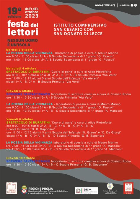 Festa Dei Lettori A San Donato Di Lecce