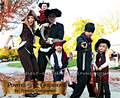 Cool Pirates of the Caribbean Costumes for a Family