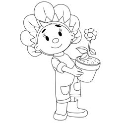 Cute Fifi Coloring Page for Kids - Free Fifi & the Flowertots Printable Coloring Pages Online ...