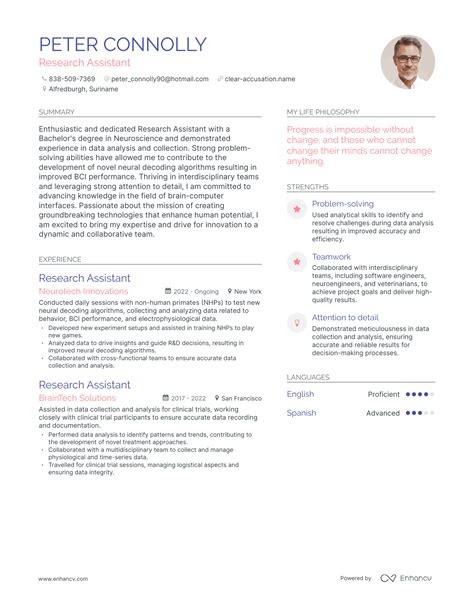 Research Assistant Resume Examples How To Guide For