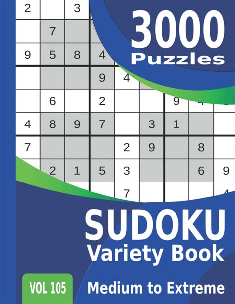 Mua Sudoku Variety Book 3000 Puzzles Medium To Extreme Sudoku Puzzle