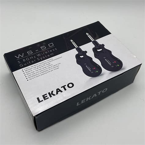 Used Lekato WS 50 Wireless Guitar System Reverb