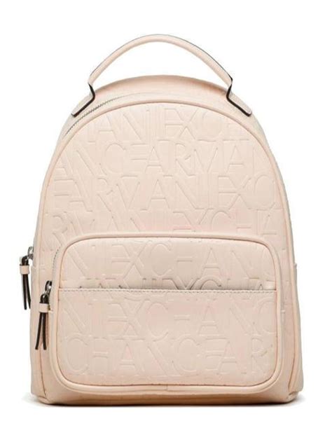 Armani Exchange Logo All Over Backpack With Pocket Naked Buy At