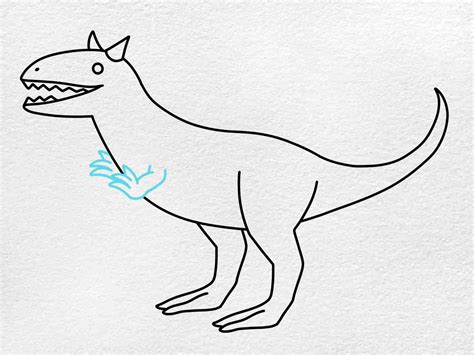 How to Draw a Carnotaurus - HelloArtsy