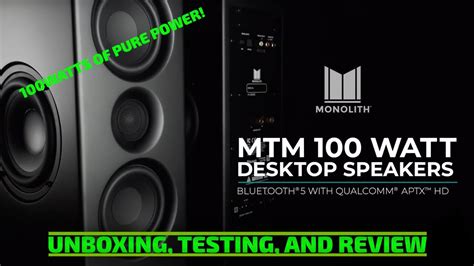 Monoprice MTM-100 Monolith Speaker Unboxing and Review [Gaming Trend ...