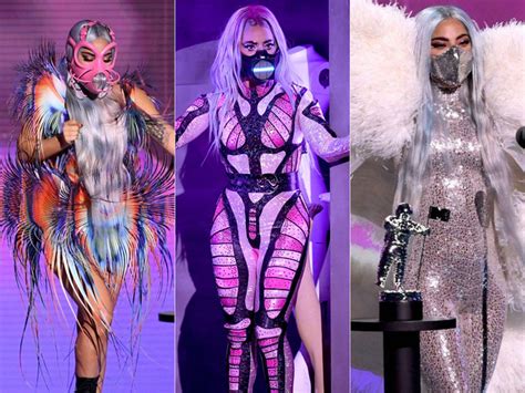 Lady Gaga Matched Her Face Masks And Outfits At The 2020 Mtv Vma