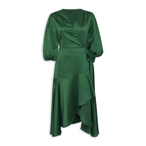 Emerald Green Fit And Flare Dress 3112609 Truworths