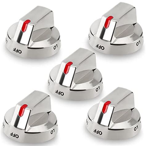 [upgraded] Dg64 00473a Stove Knobs For Samsung Oven Stainless Steel Gas Range Knobs Replacement