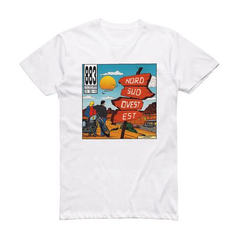 Nord Sud Ovest Est Album Cover T Shirt White Album Cover T Shirts