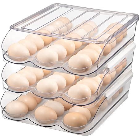 Amazon Layer Large Capacity Egg Holder For Refrigerator Grid