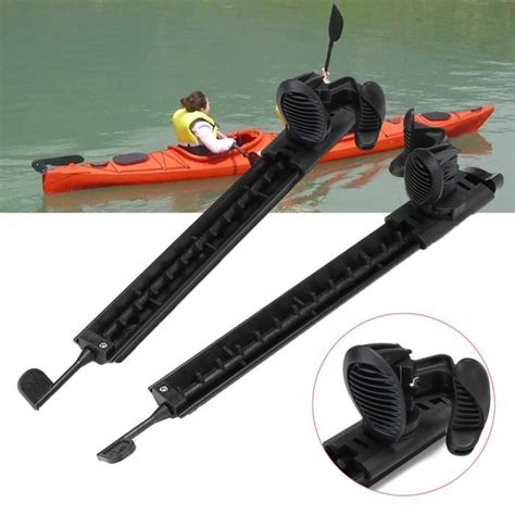 2x Réglable Kayak Canoë Bateau gonflable Gouvernail Contrôle Pédale