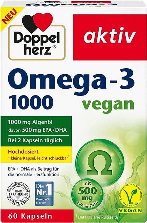 Doppelherz Omega Vegan Hochdosierte Omega Fetts Uren Epa