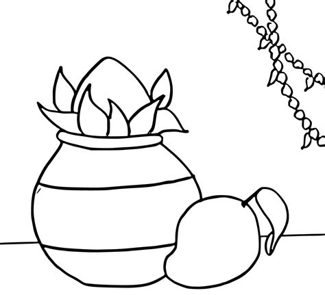 Ugadi Coloring Pages Coloringlib