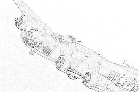 Airplane bomber coloring page - architectspere