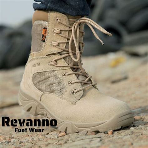 Jual Sepatu Safety Boots Delta Tinggi Cordura Tactical Boot Depan Pakai