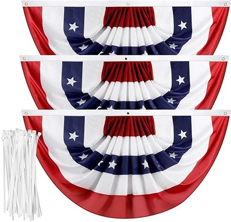 Usa Pleated Fan Flag 1 5x3 Feet American Us Bunting Flag