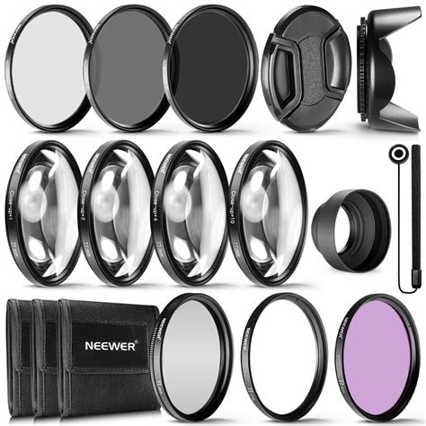 Neewer Mm Lens Filter And Accessory Kit Uv Cpl Fld Filters Macro