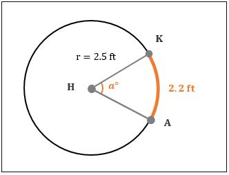 Finding Subtended Angle From Arc Length Practice Geometry Practice