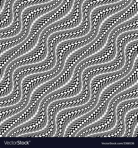 Design Seamless Monochrome Stripy Pattern Vector Image