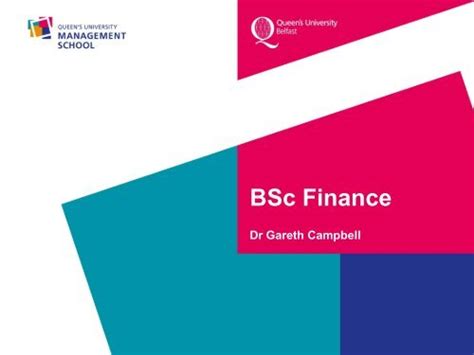 bsc finance queens university belfast