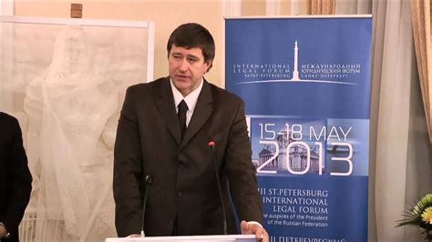 Minister of Justice of the Russian Federation, Alexander Konovalov at ...