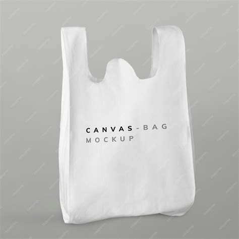 Premium Psd White Reusable Grocery Bag Mockup