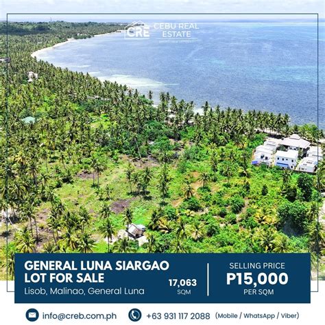 Cabitoonan General Luna Siargao Sunset Bridge Lot For Sale Property