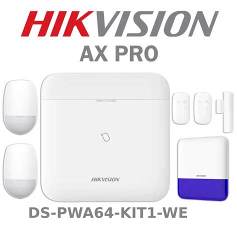 HIKVISION AX PRO ALARMS BUNDLE 1 DS PWA64 KIT1 WE HiLook UK